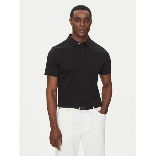 Michael Kors Polo CB95FGVC93 Czarny Regular Fit ze sklepu MODIVO w kategorii T-shirty męskie - zdjęcie 182742392