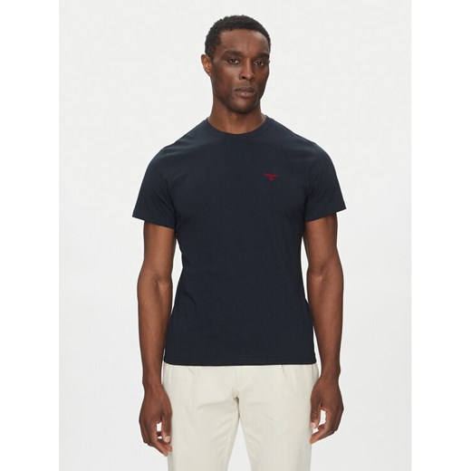Barbour T-Shirt Essential Sports MTS0331NY91 Granatowy Tailored Fit ze sklepu MODIVO w kategorii T-shirty męskie - zdjęcie 182742441