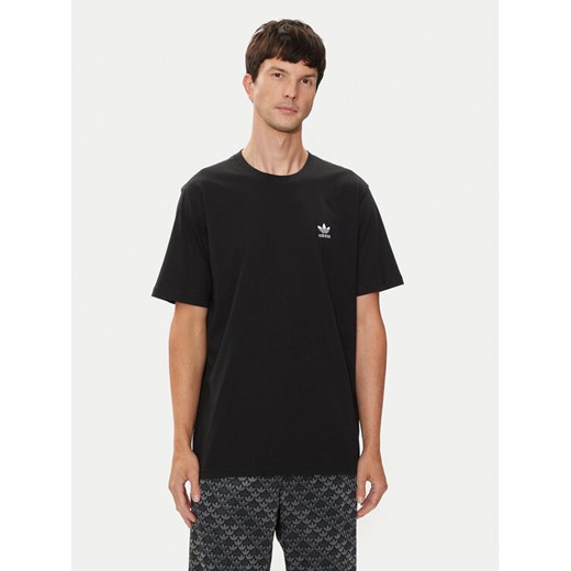 adidas T-Shirt Trefoil Essentials IW5787 Czarny Regular Fit ze sklepu MODIVO w kategorii T-shirty męskie - zdjęcie 182742452