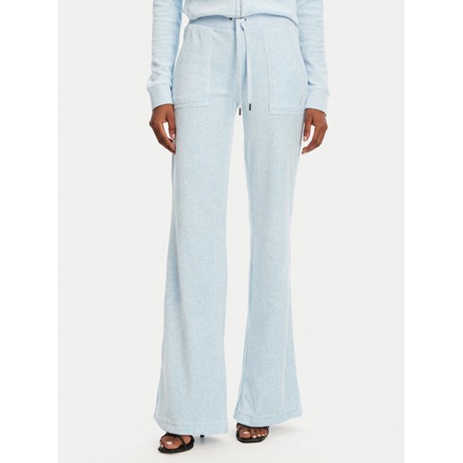 Juicy Couture Spodnie dresowe Layla JCSEBJ001 Błękitny Flared Leg ze sklepu MODIVO w kategorii Spodnie damskie - zdjęcie 182742502