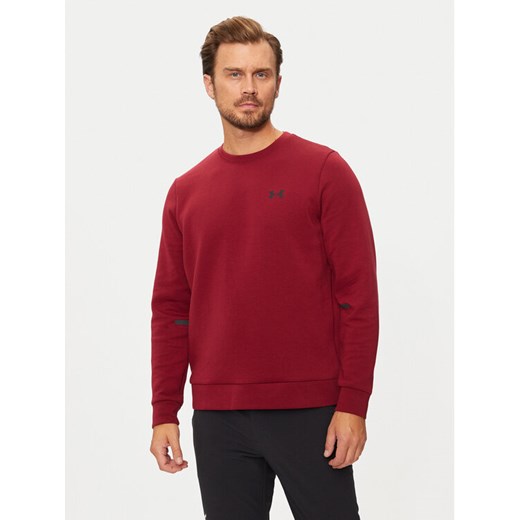 Under Armour Bluza UA Unstoppable 1389351 Czerwony Regular Fit ze sklepu MODIVO w kategorii Bluzy męskie - zdjęcie 182742503