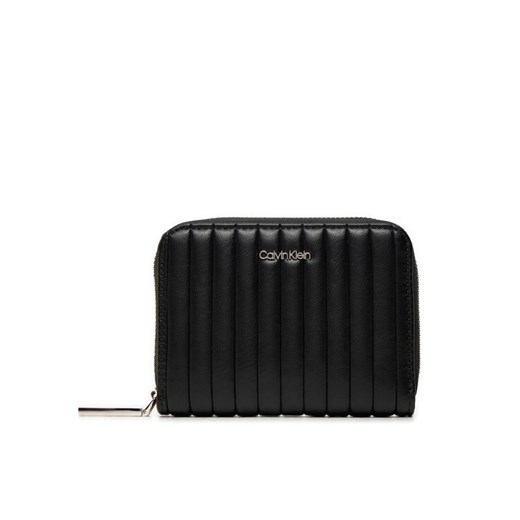 Calvin Klein Mały Portfel Damski Mini Line Quilt Md Zip Around K60K613064 Czarny ze sklepu MODIVO w kategorii Portfele damskie - zdjęcie 182742523