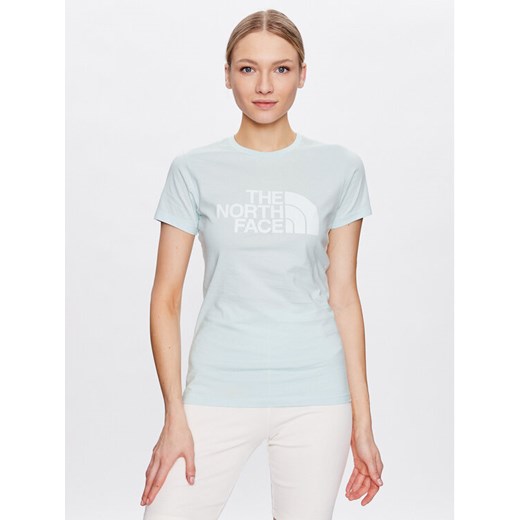 The North Face T-Shirt Easy NF0A4T1Q Niebieski Regular Fit ze sklepu MODIVO w kategorii Bluzki damskie - zdjęcie 182742530
