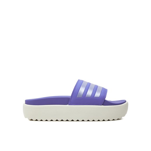 adidas Klapki adilette Platform IF6922 Fioletowy ze sklepu MODIVO w kategorii Klapki damskie - zdjęcie 182742580