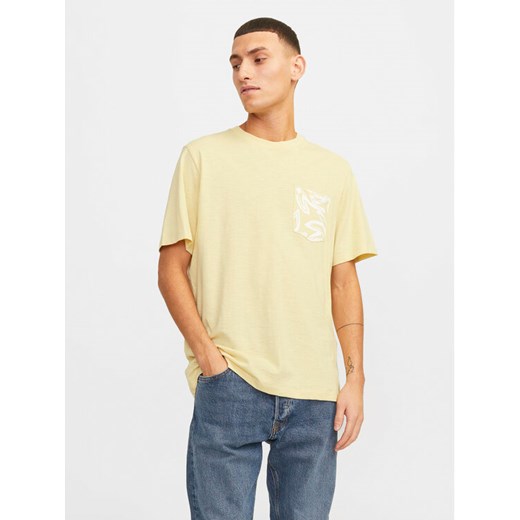 Jack&Jones T-Shirt Lafayette 12250435 Żółty Standard Fit ze sklepu MODIVO w kategorii T-shirty męskie - zdjęcie 182742581