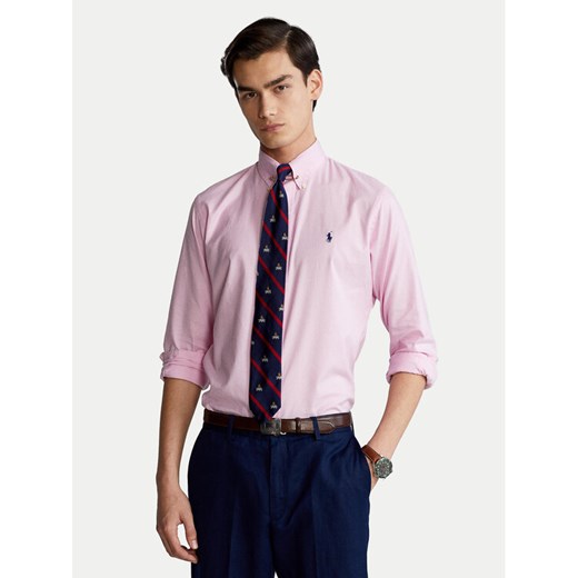 Polo Ralph Lauren Koszula 710829480003 Różowy Custom Fit ze sklepu MODIVO w kategorii Koszule męskie - zdjęcie 182742663