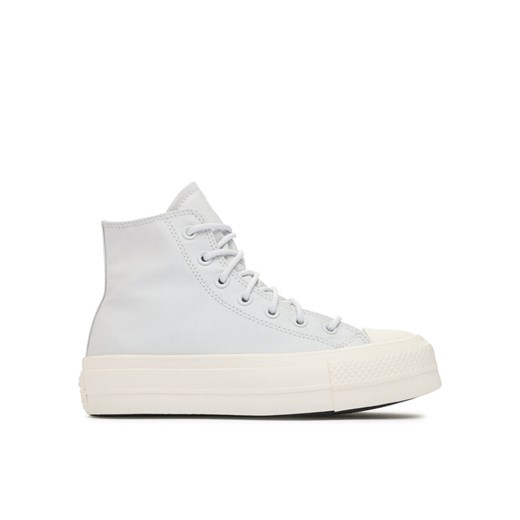 Converse Trampki Chuck Taylor All Star Lift Platform Leather A05248C Błękitny ze sklepu MODIVO w kategorii Trampki damskie - zdjęcie 182742770