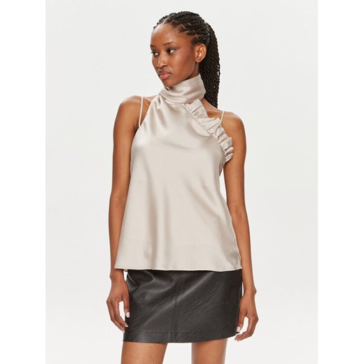 Bruuns Bazaar Bluzka Susie BBW3902 Beżowy Regular Fit ze sklepu MODIVO w kategorii Bluzki damskie - zdjęcie 182742783