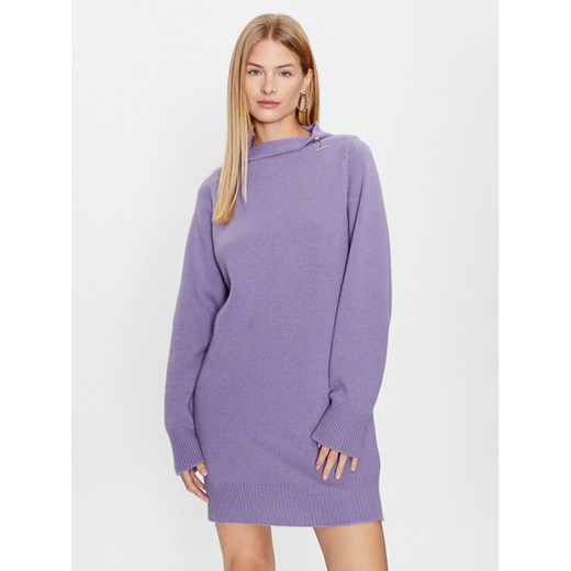 Liu Jo Sweter CF3049 MA62E Fioletowy Regular Fit ze sklepu MODIVO w kategorii Sukienki - zdjęcie 182742790