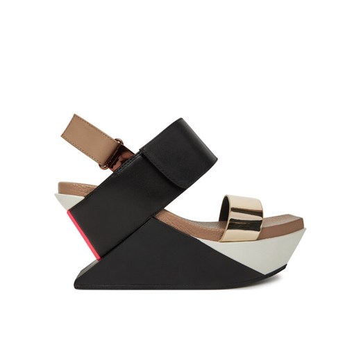 United Nude Sandały Delta Wedge Sandal 1041389316 Czarny ze sklepu MODIVO w kategorii Sandały damskie - zdjęcie 182742843