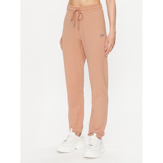DKNY Sport Spodnie dresowe DP2P3114 Brązowy Regular Fit ze sklepu MODIVO w kategorii Spodnie damskie - zdjęcie 182742851
