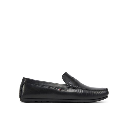 Tommy Hilfiger Mokasyny Corpoarte Hilfiger Lth Driver FM0FM04810 Czarny ze sklepu MODIVO w kategorii Mokasyny męskie - zdjęcie 182742970