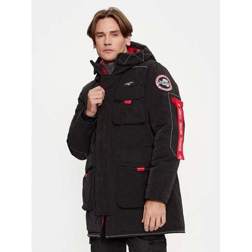 Aeronautica Militare Kurtka zimowa 232AB2110CT3160 Czarny Regular Fit ze sklepu MODIVO w kategorii Kurtki męskie - zdjęcie 182743000