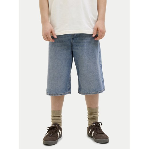 Jack&Jones Junior Szorty jeansowe Ron 12272044 Niebieski Baggy Fit ze sklepu MODIVO w kategorii Spodenki chłopięce - zdjęcie 182743113