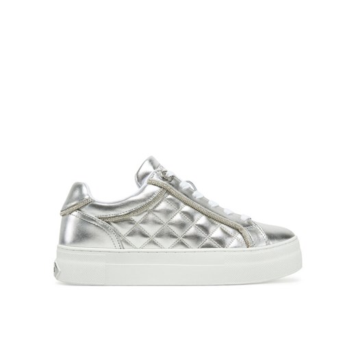Guess Sneakersy FLPGRA ELE12 Srebrny ze sklepu MODIVO w kategorii Buty sportowe damskie - zdjęcie 182743120