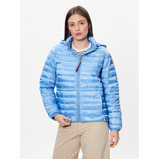 Tommy Hilfiger Kurtka puchowa WW0WW37264 Błękitny Regular Fit ze sklepu MODIVO w kategorii Kurtki damskie - zdjęcie 182743143