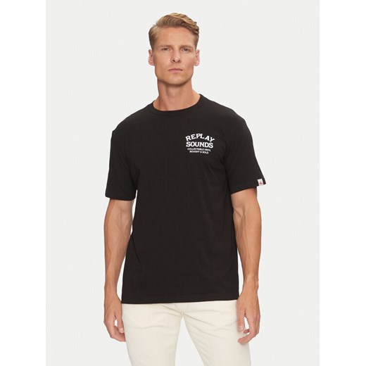 Replay T-Shirt M6959 .000.2660 Czarny Regular Fit ze sklepu MODIVO w kategorii T-shirty męskie - zdjęcie 182743144