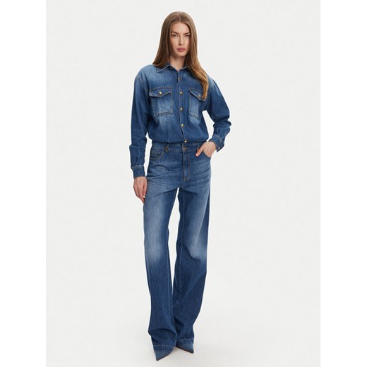 Elisabetta Franchi Kombinezon TJ-38D-51E2 Niebieski Regular Fit ze sklepu MODIVO w kategorii Kombinezony damskie - zdjęcie 182743202