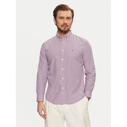 Tommy Hilfiger Koszula Classic MW0MW37549 Czerwony Regular Fit ze sklepu MODIVO w kategorii Koszule męskie - zdjęcie 182743223
