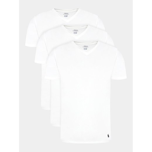 Polo Ralph Lauren Komplet 3 t-shirtów 714936903001 Biały Slim Fit ze sklepu MODIVO w kategorii T-shirty męskie - zdjęcie 182743261