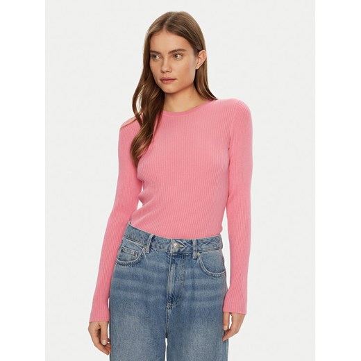 JJXX Sweter Jodi 12250072 Różowy Slim Fit ze sklepu MODIVO w kategorii Swetry damskie - zdjęcie 182743302