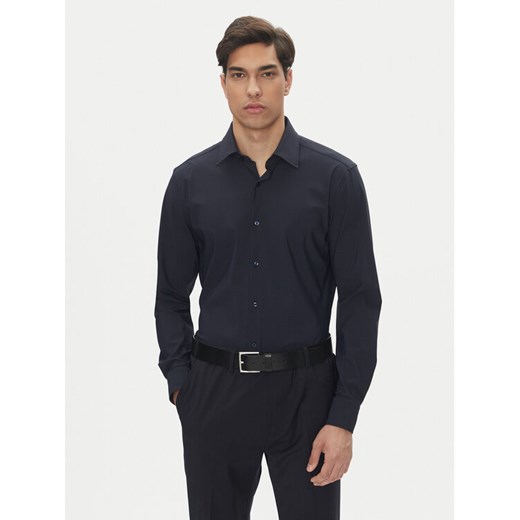 BOSS Koszula P-Hank 50539391 Granatowy Slim Fit ze sklepu MODIVO w kategorii Koszule męskie - zdjęcie 182743351