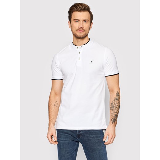 Jack&Jones Polo Paulos 12199711 Biały Regular Fit ze sklepu MODIVO w kategorii T-shirty męskie - zdjęcie 182743370