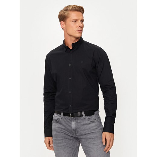INDICODE Koszula Hayley 25-361 Czarny Slim Fit ze sklepu MODIVO w kategorii Koszule męskie - zdjęcie 182743434