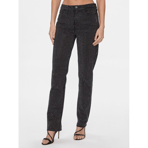 Guess Jeansy Ludwig W4RA08 R4AS0 Czarny Straight Fit ze sklepu MODIVO w kategorii Jeansy damskie - zdjęcie 182743462