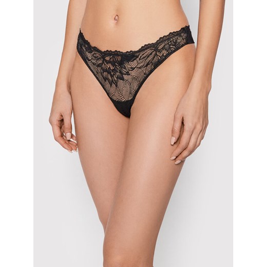 Calvin Klein Underwear Stringi 000QF6397E Czarny ze sklepu MODIVO w kategorii Majtki damskie - zdjęcie 182743521