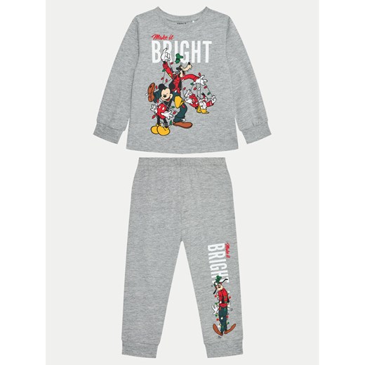 NAME IT Piżama Mickey 13234179 Szary Regular Fit ze sklepu MODIVO w kategorii Piżamy dziecięce - zdjęcie 182743544