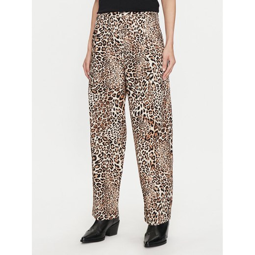 Dixie Spodnie materiałowe P698J172 Brązowy Regular Fit ze sklepu MODIVO w kategorii Spodnie damskie - zdjęcie 182743601