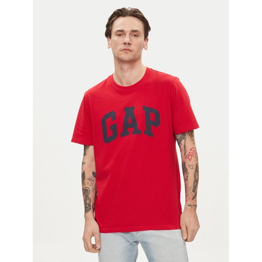 Gap T-Shirt 856659-05 Czerwony Regular Fit ze sklepu MODIVO w kategorii T-shirty męskie - zdjęcie 182743602