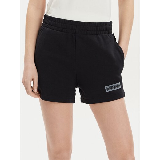 Napapijri Szorty sportowe N-Iaato NP0A4HNP Czarny Regular Fit ze sklepu MODIVO w kategorii Szorty - zdjęcie 182743604