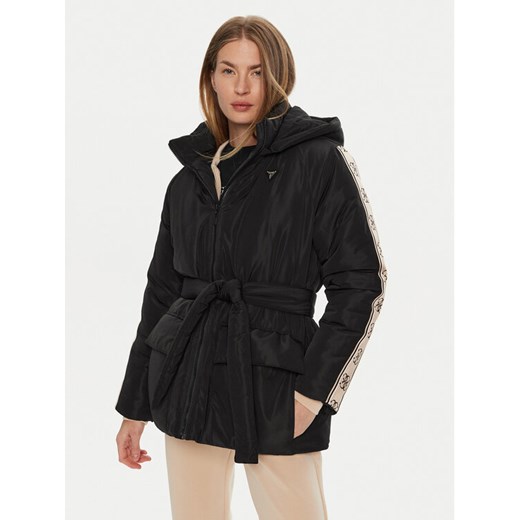 Guess Kurtka przejściowa V4BL07 WGMX2 Czarny Regular Fit ze sklepu MODIVO w kategorii Kurtki damskie - zdjęcie 182743610