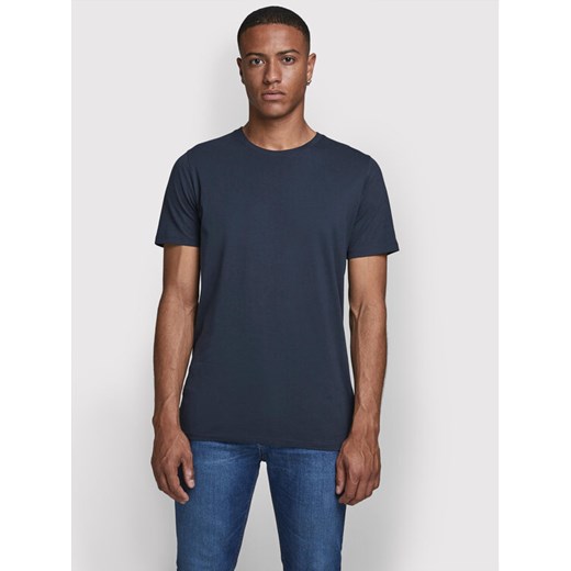 Jack&Jones T-Shirt Orrganic Basic 12156101 Granatowy Slim Fit ze sklepu MODIVO w kategorii T-shirty męskie - zdjęcie 182743621