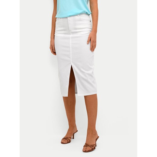 Kaffe Spódnica jeansowa Zelina 10508734 Biały Regular Fit ze sklepu MODIVO w kategorii Spódnice - zdjęcie 182743684