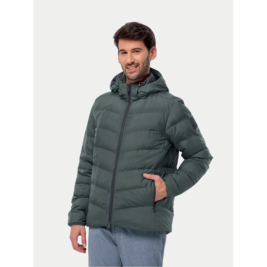 Jack Wolfskin Kurtka puchowa Colonius Jkt 1207431 Zielony Regular Fit ze sklepu MODIVO w kategorii Kurtki męskie - zdjęcie 182743690