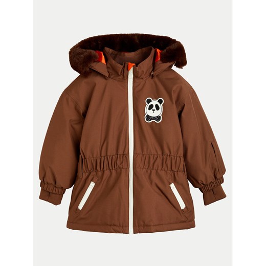 Mini Rodini Kurtka narciarska Panda 2376013816 Brązowy Regular Fit ze sklepu MODIVO w kategorii Kurtki chłopięce - zdjęcie 182743753