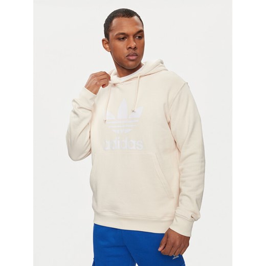 adidas Bluza adicolor Classics Trefoil IM9408 Écru Regular Fit ze sklepu MODIVO w kategorii Bluzy męskie - zdjęcie 182743862