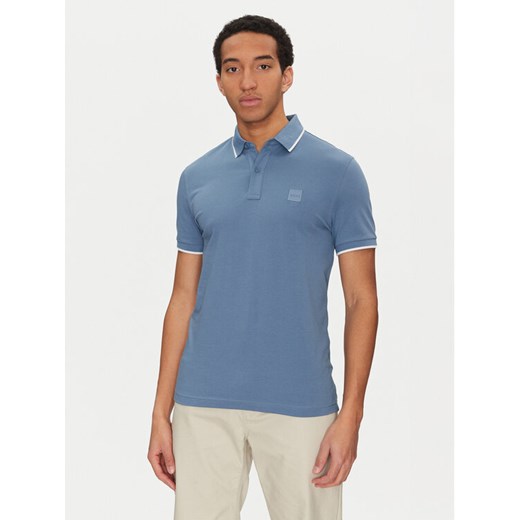 BOSS Polo Passertip 50507699 Niebieski Slim Fit ze sklepu MODIVO w kategorii T-shirty męskie - zdjęcie 182743903