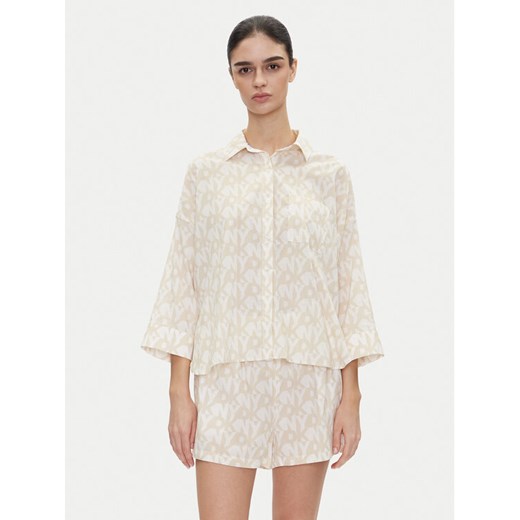 DKNY Piżama YI80048 Beżowy Regular Fit ze sklepu MODIVO w kategorii Piżamy damskie - zdjęcie 182743974