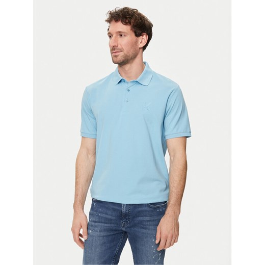 KARL LAGERFELD Polo 745890 542221 Niebieski Regular Fit ze sklepu MODIVO w kategorii T-shirty męskie - zdjęcie 182743984