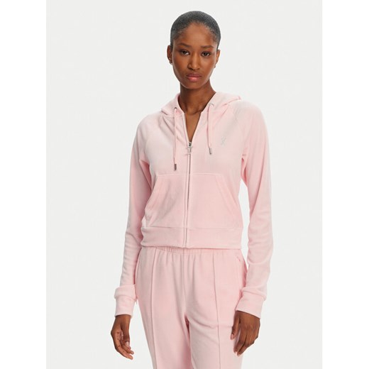 Juicy Couture Bluza Madison JCWA122001 Różowy Slim Fit ze sklepu MODIVO w kategorii Bluzy damskie - zdjęcie 182744000