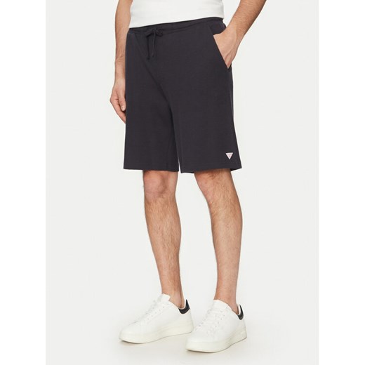 Guess Szorty sportowe F5GD00 KC5Y1 Granatowy Regular Fit ze sklepu MODIVO w kategorii Spodenki męskie - zdjęcie 182744050