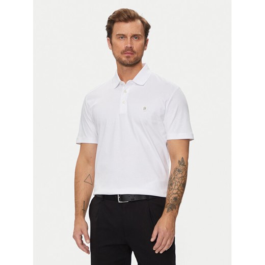 Boss Polo C-Parris 01 50520297 Biały Regular Fit ze sklepu MODIVO w kategorii T-shirty męskie - zdjęcie 182744093