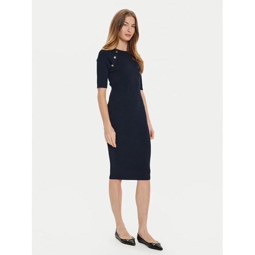 Motivi Sukienka dzianinowa 76426000106N Czarny Regular Fit Motivi 4 MODIVO