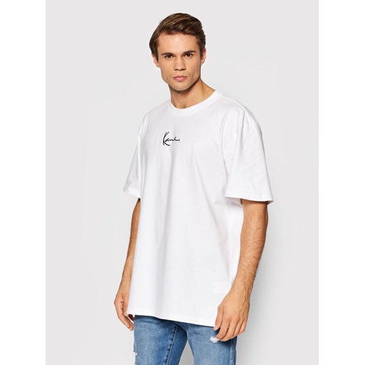 Karl Kani T-Shirt Small Signature 6060585 Biały Regular Fit ze sklepu MODIVO w kategorii T-shirty męskie - zdjęcie 182744120