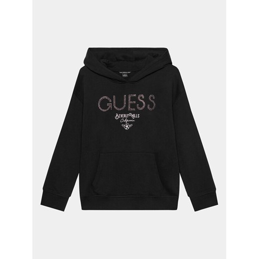 Guess Bluza J4RQ03 KA6R4 Czarny Regular Fit ze sklepu MODIVO w kategorii Bluzy chłopięce - zdjęcie 182744122