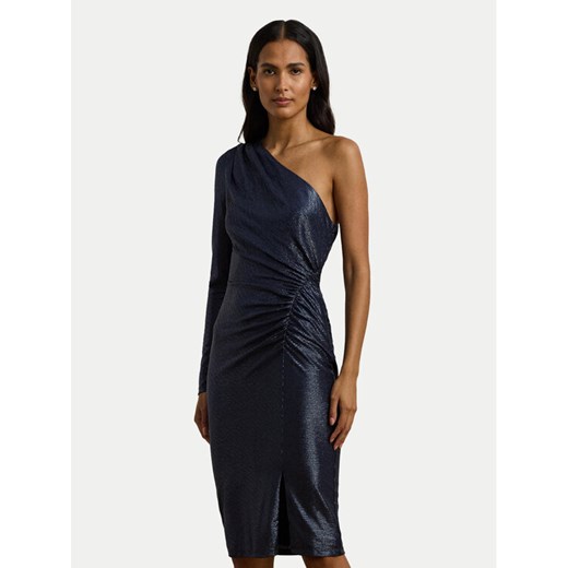 LAUREN RALPH LAUREN Sukienka koktajlowa 253957567001 Granatowy Slim Fit ze sklepu MODIVO w kategorii Sukienki - zdjęcie 182744243